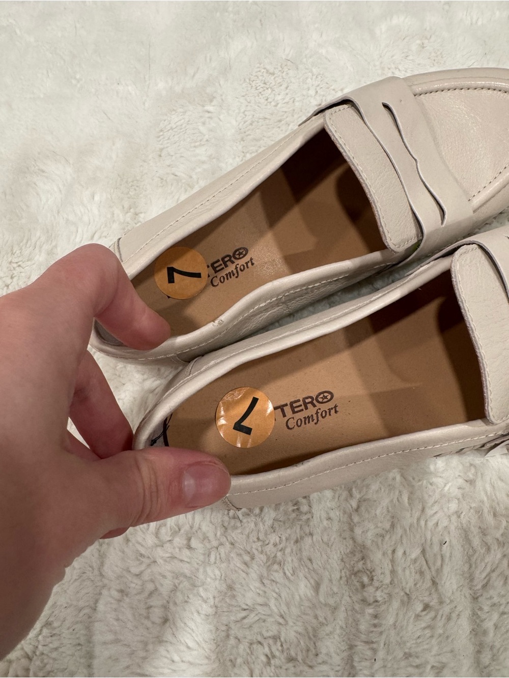 NWT Neutral Beige Slip-On Loafers - Picture 6 of 6